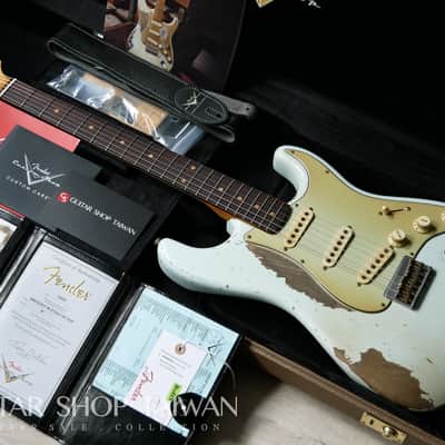 Fender Custom Shop John Cruz 1959 Hardtail Stratocaster Heavy Relic-Sonic Blue image 1
