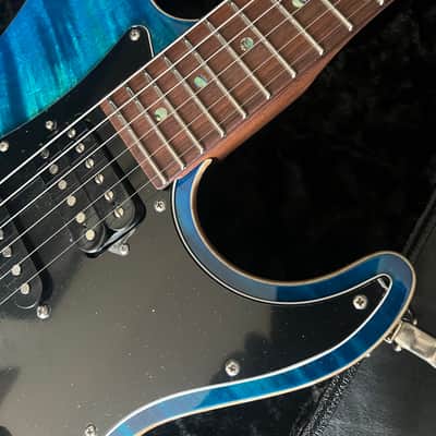 Suhr Standard Waterfall Burl Aqua Blue image 8