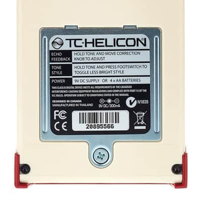 TC Helicon Mic Mechanic 2 Vocal Effects Pedal image 12