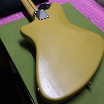 SkunkWerx USA Custom "Aster" Meteora Bass 2021 Butterscotch Fender Japanese JB Neck SD Dragonfire image 7