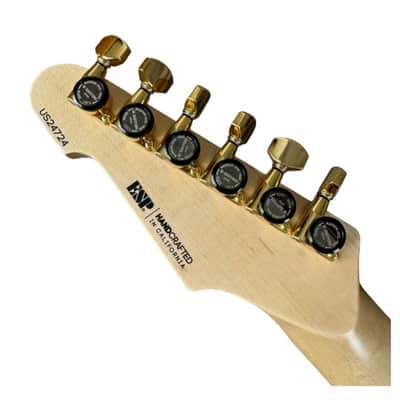 ESP USA 6 String Right Handed Midori Gold Electric Guitar with Mahogany Body image 5