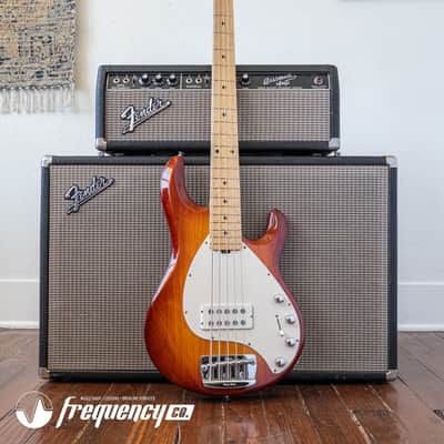 Ernie Ball Music Man Stingray 5 Bass with a Birdseye Maple Neck in Sunburst - 1991 image 3