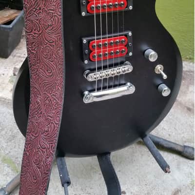 ESP LTD Les Paul shape guitar with pickups upgraded w/ nice strap image 8