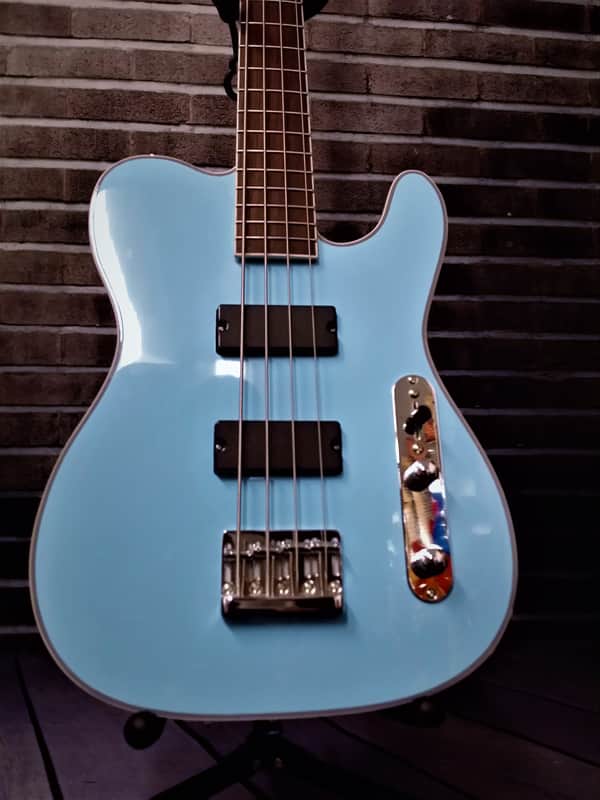 Custom Build - Birdsong Designed T Bass - 30.5" Scale PRE-ORDER - Robin Blue image 1
