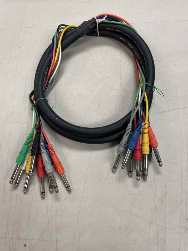 Hosa CPP-802 8-channel 1/4-inch TS Male Snake - 6.6 foot image 1