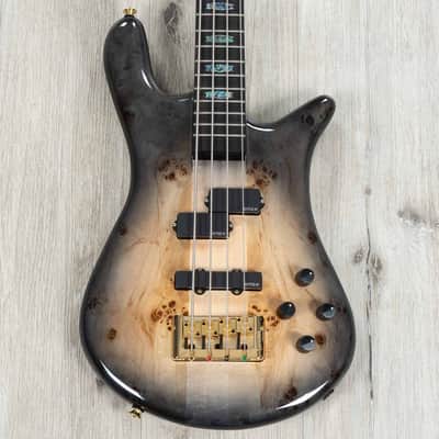 Spector Euro 4 CST Custom Bass, Ebony Fretboard, Natural Black Burst Gloss image 2