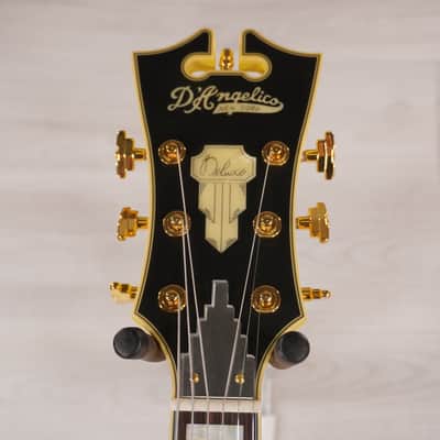 D'Angelico Deluxe EXL-1 Hollow-body Electric Guitar - Matte Yellow image 4