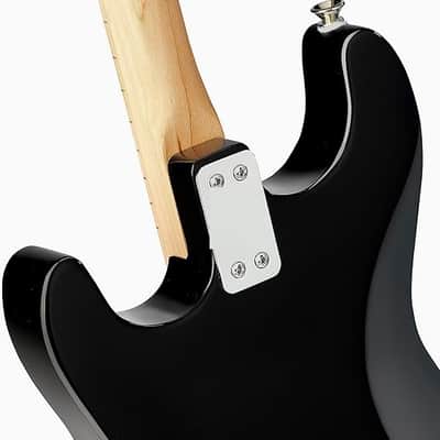 3-String Stratocaster Electric kids Guitar 3 string beginner kit (Black) image 2