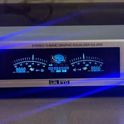 GLI Pro GQ-3000 Stereo 10-Band Graphic Equalizer Rackmount EQ 1990-2000s image 2