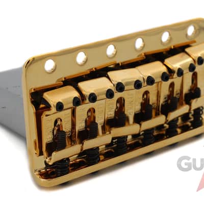 Genuine Fender MIM Classic/Highway 1 Strat Stratocaster Tremolo Bridge - GOLD image 5