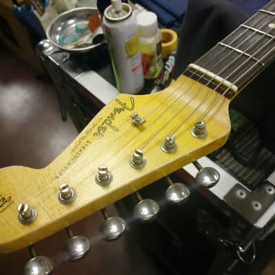 Fender Custom Shop 1963 Stratocaster Journeyman Relic Closet Classic Hardware Aged Olympic White [CZ551986] (07/01) image 14