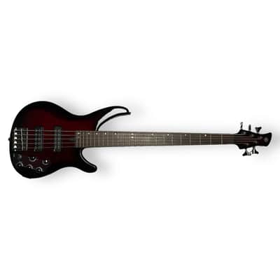 Yamaha TRBX 605FM 5-String, Dark Red Burst / Rosewood image 2
