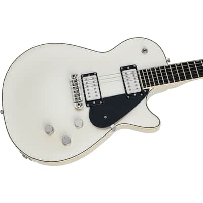 Immagine Gretsch Electromatic Premier Jet EB Vintage Pearl - Single Cut Electric Guitar - 4