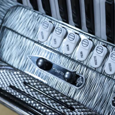 Giulietti Musette Model 120-Bass 41-Key Gray Piano Accordion w/Case #17568 image 14