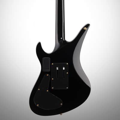 Schecter Synyster Custom S Electric Guitar, Black with Gold Stripes image 5