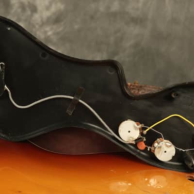 all original 1965 Gibson ES-120T Sunburst wide nut width image 24