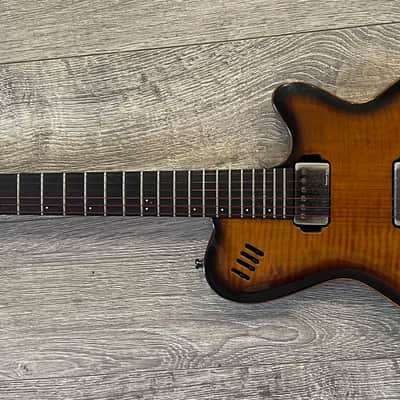 Godin LGX-SA 2012 - Cognac Burst AA Flame Top image 11