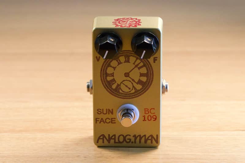 AnalogMan Sun Face BC109C Silicon Fuzz — Clockface Graphics + GigRig Virtual Battery image 1