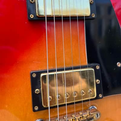 VINTAGE 1970’s MIJ “Lyle” Les Paul Custom Lawsuit Copy Electric Guitar~Cherry Sunburst ~      Matsumoku Factory Japan image 4