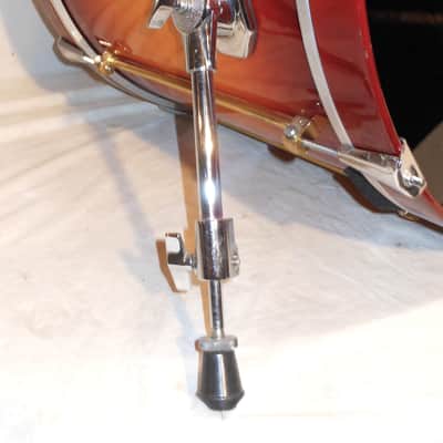 Vintage 1993 GMS Grand Master Series Drumset Cherry Sunburst Lacquer 22",14",12",10" image 4