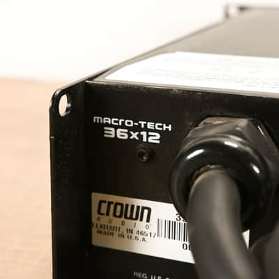Crown Macro-Tech 36x12 2-Channel Power Amplifier CG015TQ image 9