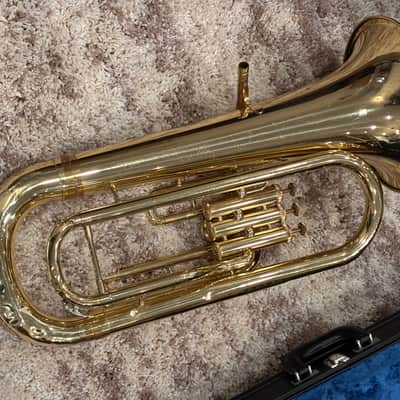 Yamaha YEP-201 Standard Euphonium 2010s - Lacquered Brass image 4