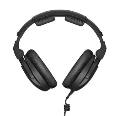 Mint Liquid Audio Senn heiser HD 300 PROtect Professional Closed-back Audio Headphones, Black Bundle w/Pig Hog PHX14-25 1/4" Headphone Extension Cable Polishing Cloth image 5