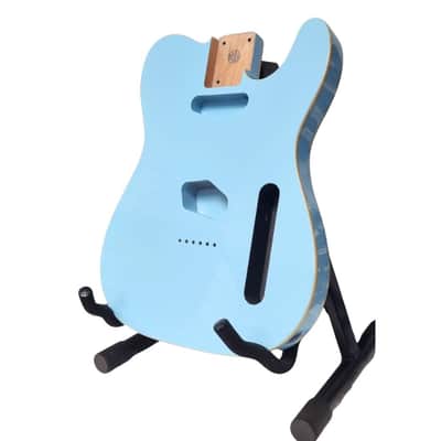 Telecaster Body, Sonic Blue and double binding, 3-piece Alder image 3