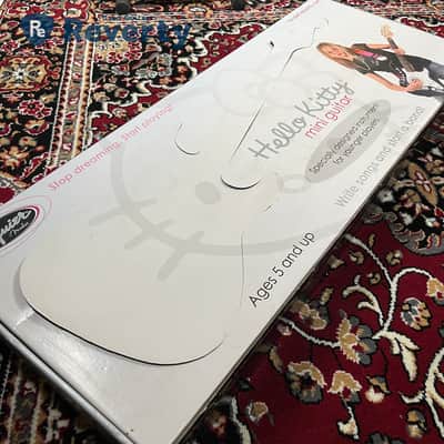 Squier Hello Kitty Mini Stratocaster Black Limited Model w/Original box image 19