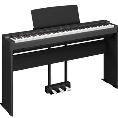 Yamaha P-225B Digital Piano with L-200B Stand and LP-1B Triple Pedal - Black