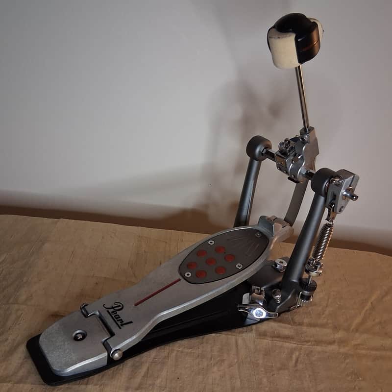 Pearl P2050B Eliminator Redline Belt-Drive Single Bass Drum Pedal - Silver / Black / Red image 1