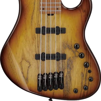Ibanez MDM1305NAB 5-String Electric Bass Guitar - Natural Stained Amber Burst