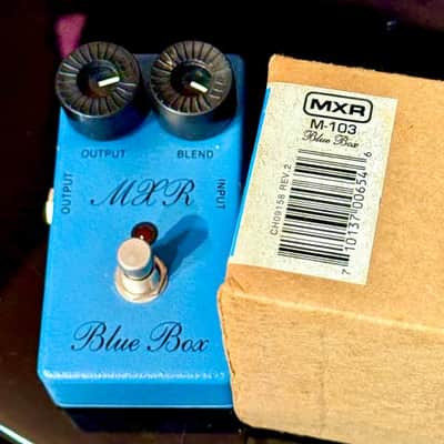 MXR M103 Script Blue Box Reissue 2000s - Blue image 4