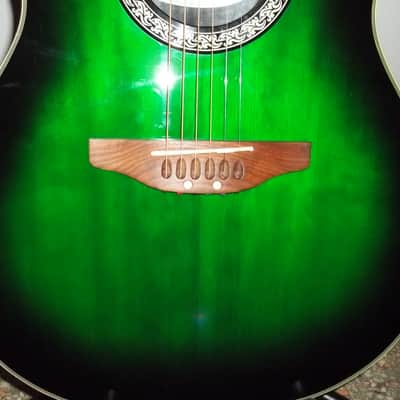 OVATION CC 028 ACOUSTIC/ELECTRIC GUITAR RARE EMERALD GREEN image 2