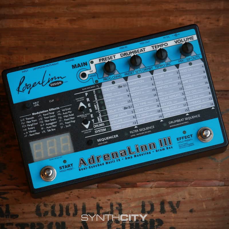 Roger Linn AdrenaLinn III Blue 2010s | Reverb