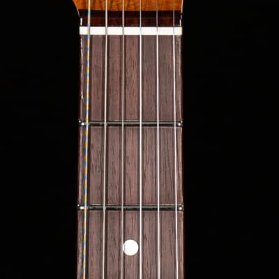 Fender Custom Shop Artisan Korina Thinline Stratocaster Chocolate 3-Tone Sunburst (247) image 5