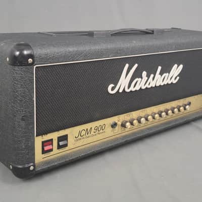 Marshall JCM 900 Model 4100 Hi Gain Dual Reverb 2-Channel 100-Watt Guitar Amp Head Black 1996 image 2