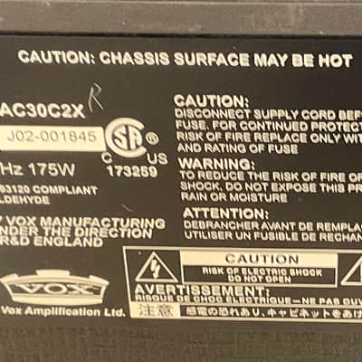 Vox AC30C2X Custom 2-Channel 30-Watt 2x12" Blue Alnico Guitar Combo 2010 - 2019 - Black image 9