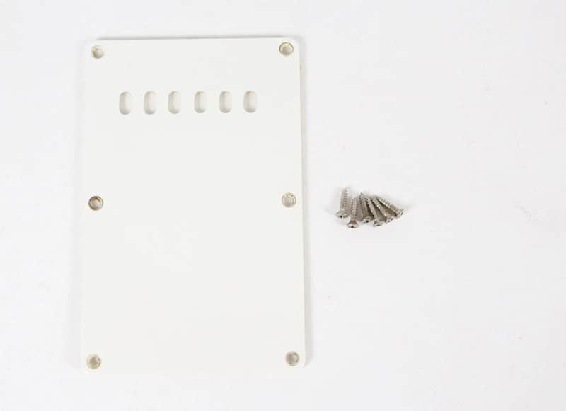 1989 Vintage Squier Fender Stratocaster Tremolo White Back COVER USA Strat 1980s image 1