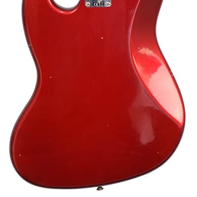 Fender Jazz Bass 68 JRNY Aged Candy Apple Red image 4