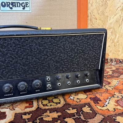 Immagine Vintage 1960s Carlsbro CS60 PA Valve Guitar Amplifier Head w/ Lay Down TF - 3