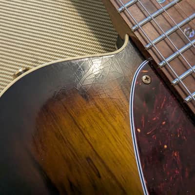 Warmoth/Fender Telecaster Black Korina image 6