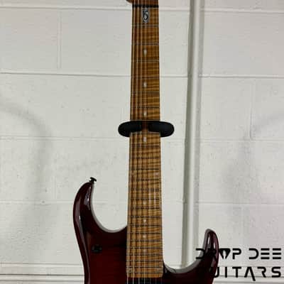 Ernie Ball Music Man JP15-7 7-String Electric Guitar w/ Case - Red Tide image 11