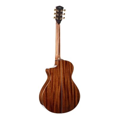 Cort MODERNBURGANDY Modern Concert Body Venetian Cutaway Solid Spruce Top Mahogany Neck 6-String Acoustic-Electric Guitar w/Hard Case image 2