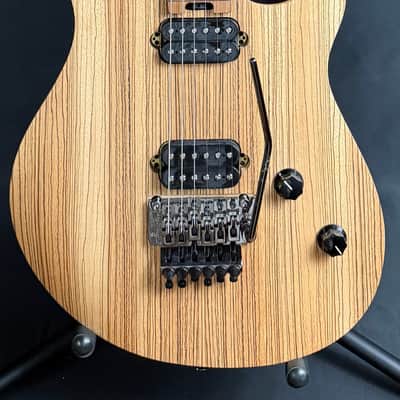 EVH Wolfgang Standard Exotic Zebrawood Electric Guitar Natural Satin Finish image 1
