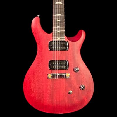 PRS SE CE24 Standard Satin Stoptail Electric Guitar - Vintage Cherry image 2
