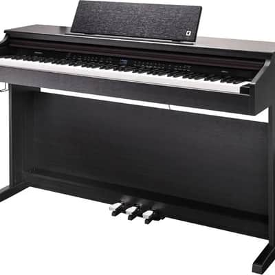 Kurzweil CUP E1 Home Digital Upright Piano | 88 Keys, Bluetooth+MIDI & USB Connectivity, Rosewood Finish