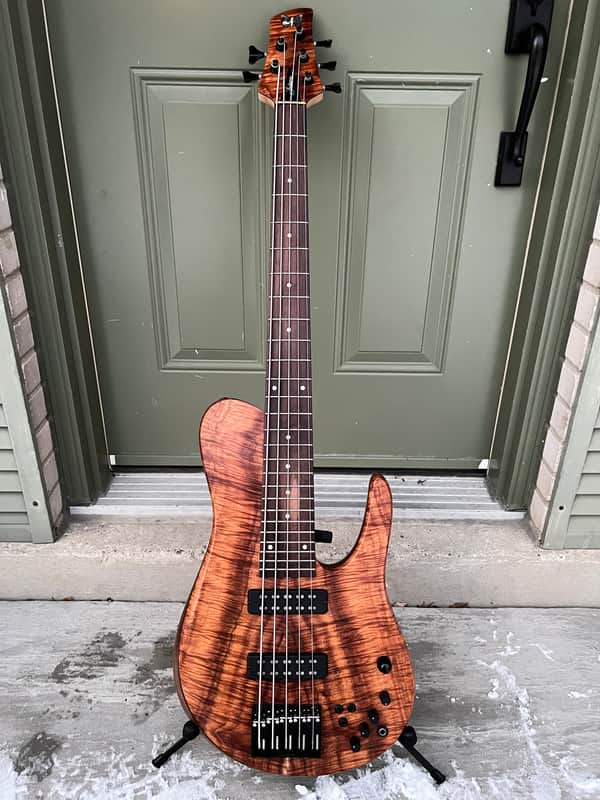 Fodera Imperial 5 MG Electric Bass Koa/BRW - $13,000 (Save $23,000!)