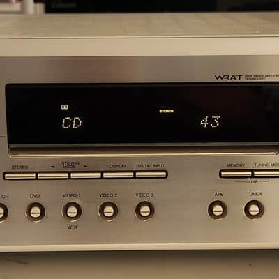 Onkyo ONKYO 6.1 CHANNEL AUDIO / VIDEO RECEIVER, MODEL HT-R520 polished silver 90s  - Polish silver image 1