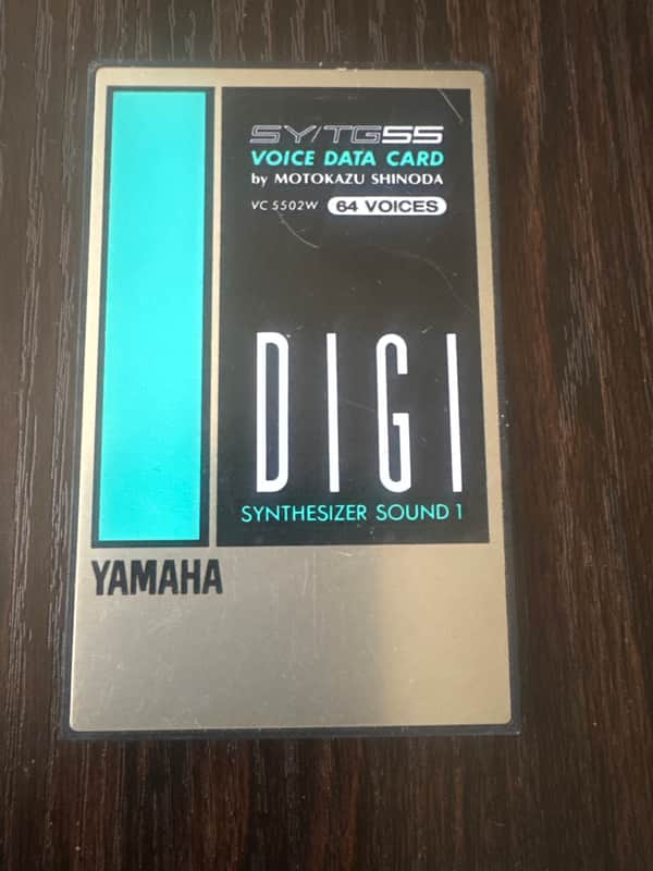 Yamaha SY/TG55 VOICE DATA CARD DIGI SYNTHESIZER SOUND VC5502w Early 90s image 1